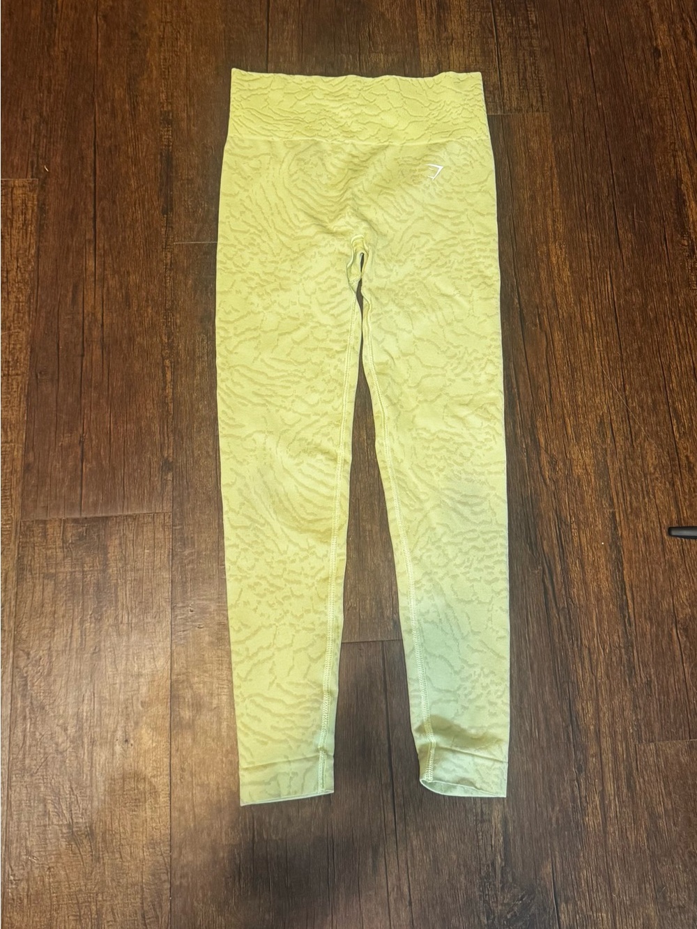 Gymshark Adapt Animal Print Seamless High Rise Leggings Yellow S